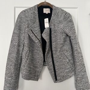 Tweed zip up jacket